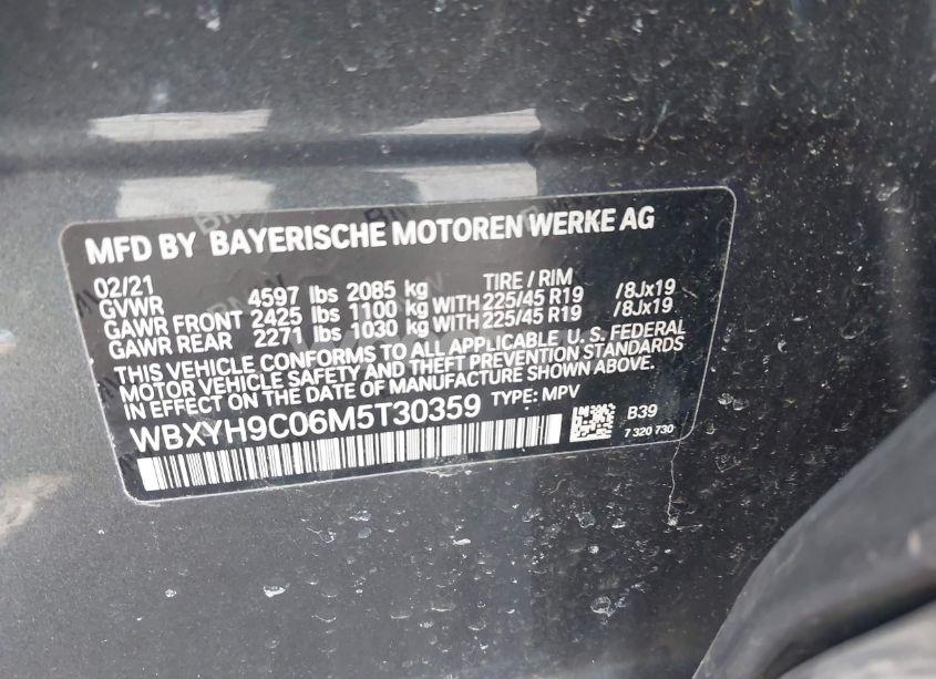 Photo 9 of 2021 Bmw X2 SDRIVE28I (VIN WBXYH9C06M5T30359)