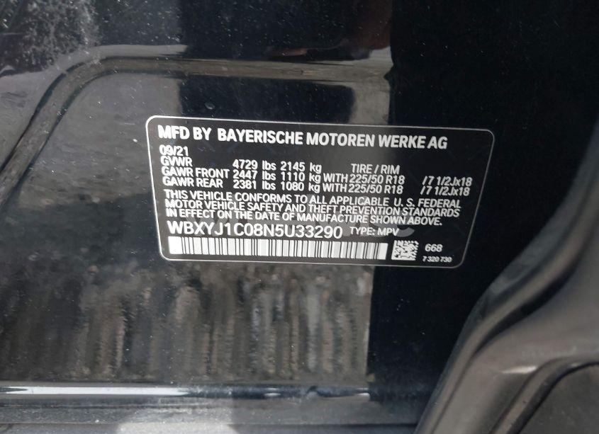 Photo 9 of 2022 Bmw X2 XDRIVE28I (VIN WBXYJ1C08N5U33290)