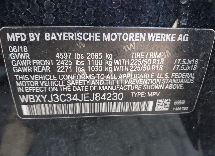 Photo 9 of 2018 Bmw X2 SDRIVE28I (VIN WBXYJ3C34JEJ84230)