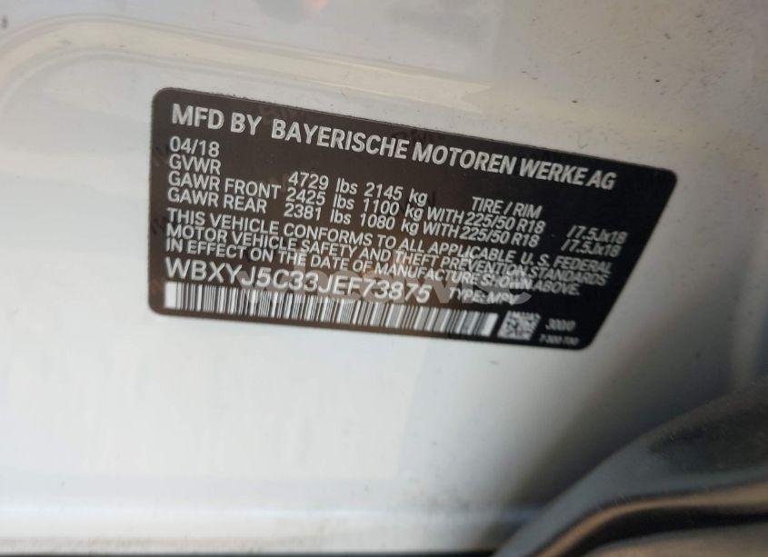 Photo 9 of 2018 Bmw X2 XDRIVE28I (VIN WBXYJ5C33JEF73875)