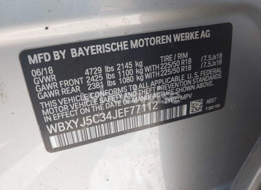 Photo 9 of 2018 Bmw X2 XDRIVE28I (VIN WBXYJ5C34JEF77112)