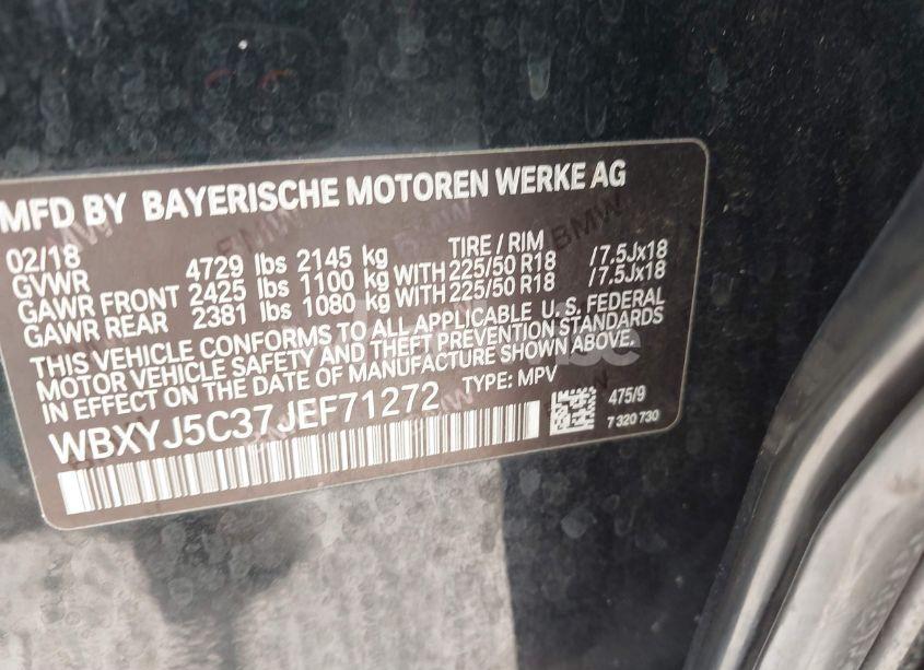 Photo 9 of 2018 Bmw X2 XDRIVE28I (VIN WBXYJ5C37JEF71272)