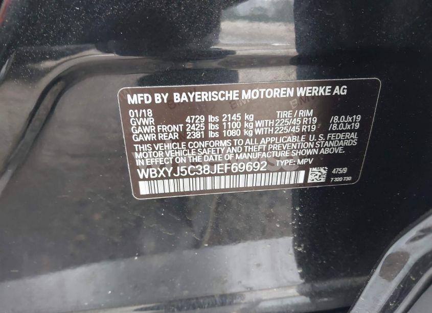 Photo 9 of 2018 Bmw X2 XDRIVE28I (VIN WBXYJ5C38JEF69692)