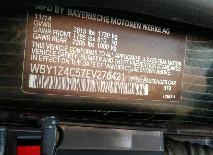 Photo 9 of 2014 Bmw I3 BASE W/RANGE EXTENDER (VIN WBY1Z4C57EV276421)