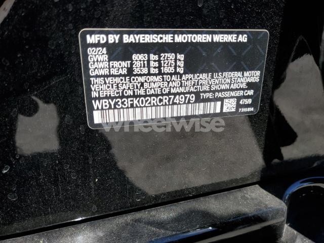 Photo 12 of 2024 BMW I5 EDRIVE 40 (VIN WBY33FK02RCR74979)