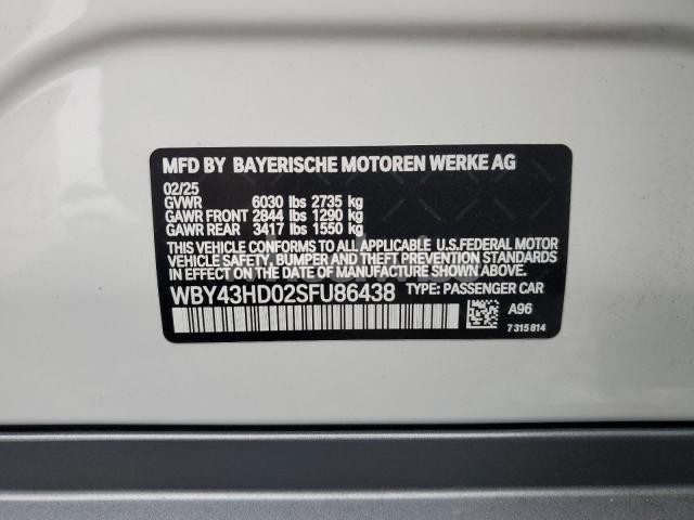 Photo 3 of 2025 BMW I4 XDRIVE 40 (VIN WBY43HD02SFU86438)