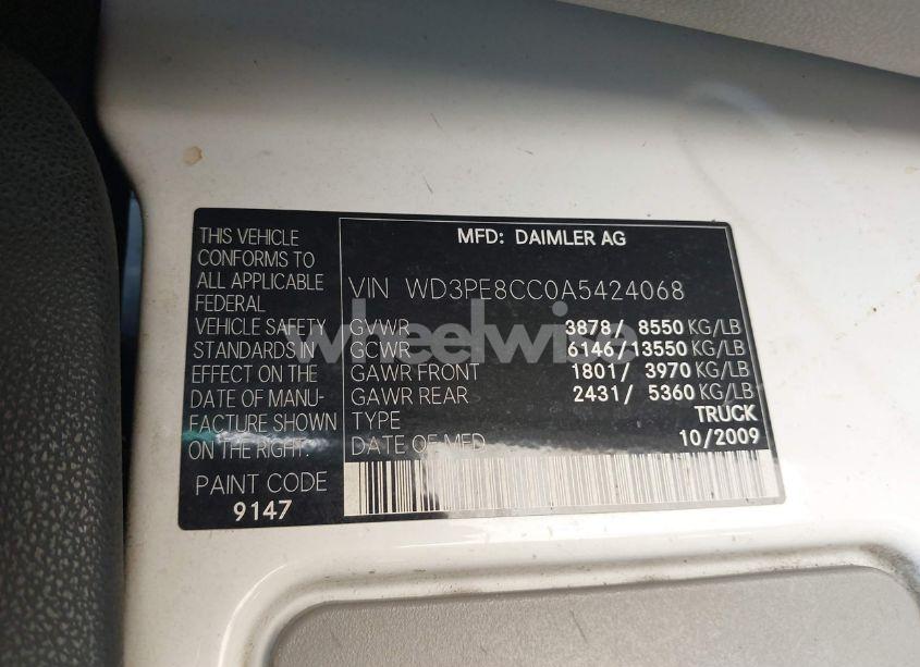 Photo 9 of 2010 Mercedes-benz Sprinter VAN 2500 HIGH ROOF (VIN WD3PE8CC0A5424068)