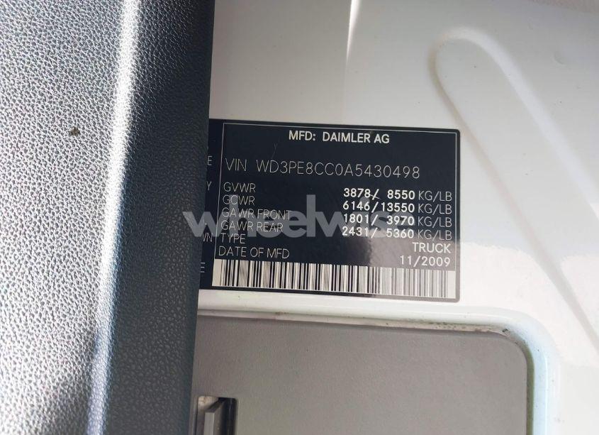 Photo 9 of 2010 Mercedes-benz Sprinter VAN 2500 HIGH ROOF (VIN WD3PE8CC0A5430498)