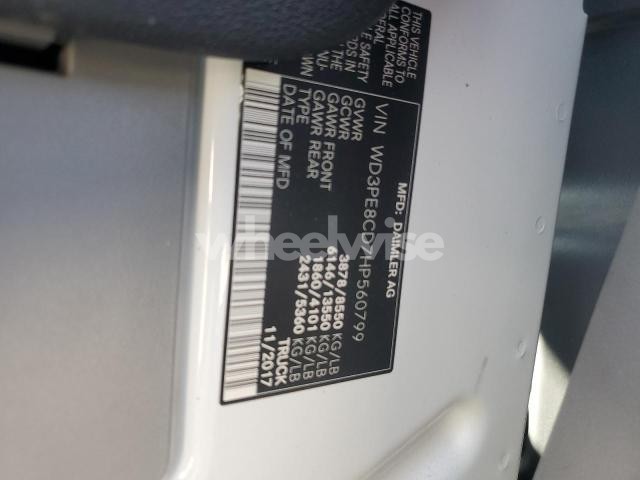 Photo 5 of 2017 MERCEDES-BENZ SPRINTER 2500 (VIN WD3PE8CD7HP560799)