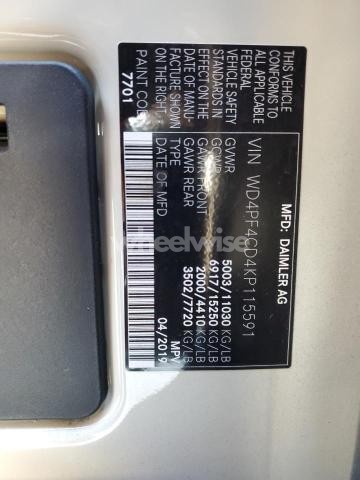 Photo 7 of 2019 MERCEDES-BENZ SPRINTER 3500/4500 (VIN WD4PF4CD4KP115591)