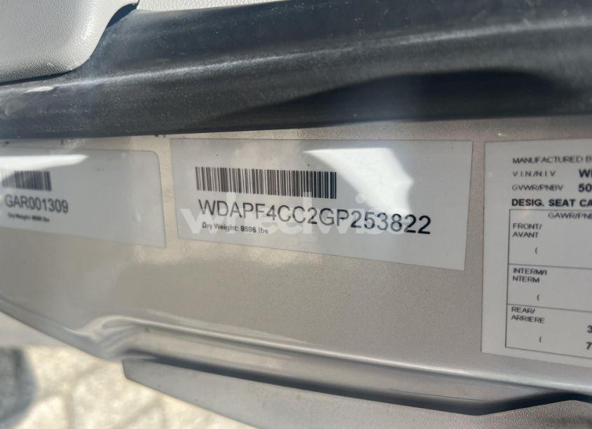 Photo 9 of 2016 Mercedes-benz Sprinter 3500 HIGH ROOF (VIN WDAPF4CC2GP253822)