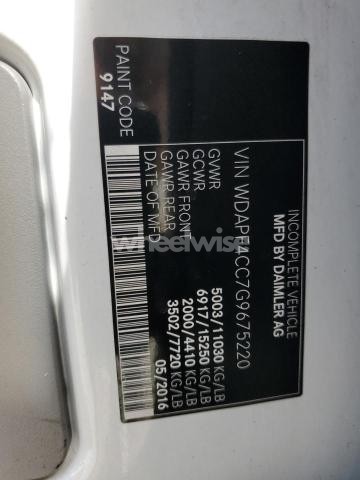 Photo 8 of 2016 MERCEDES-BENZ SPRINTER 3500 (VIN WDAPF4CC7G9675220)