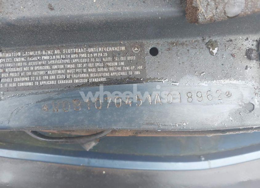 Photo 9 of 1985 Mercedes-benz 380 SL (VIN WDBBA45C1FA018962)