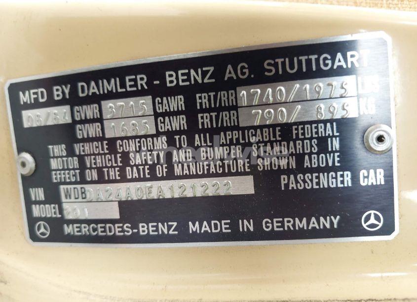 Photo 9 of 1984 Mercedes-benz 190 E 2.3 (VIN WDBDA24A0EA121222)