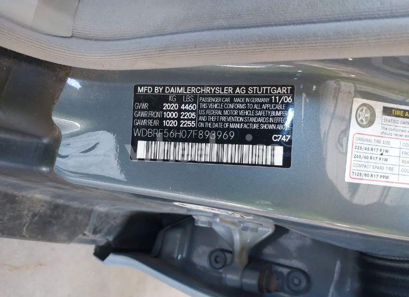 Photo 9 of 2007 Mercedes-benz C 350 LUXURY/SPORT (VIN WDBRF56H07F893969)