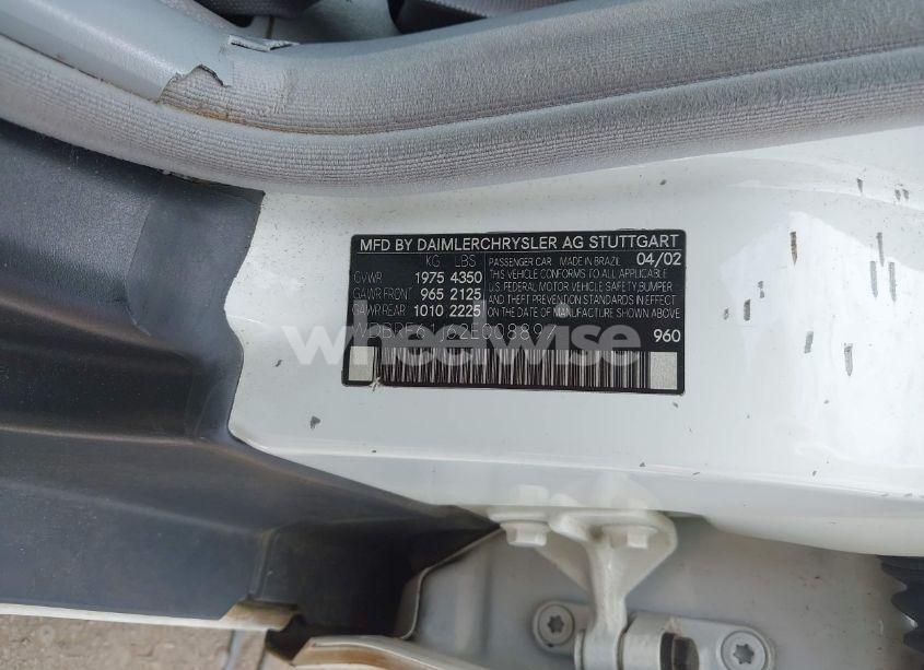 Photo 9 of 2002 Mercedes-benz C 240 (VIN WDBRF61J62E008897)