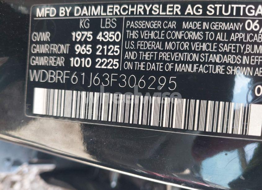 Photo 9 of 2003 Mercedes-benz C 240 (VIN WDBRF61J63F306295)