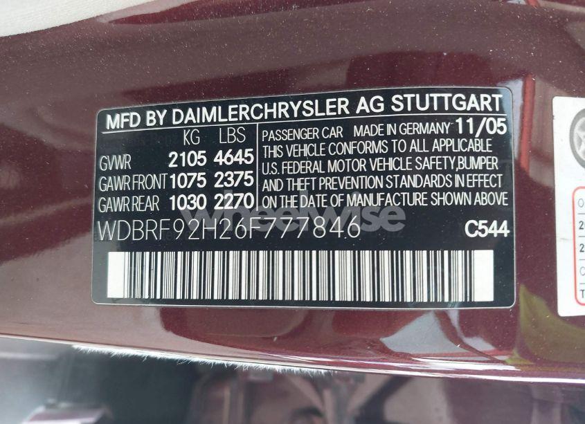 Photo 9 of 2006 Mercedes-benz C 280 LUXURY 4MATIC (VIN WDBRF92H26F777846)