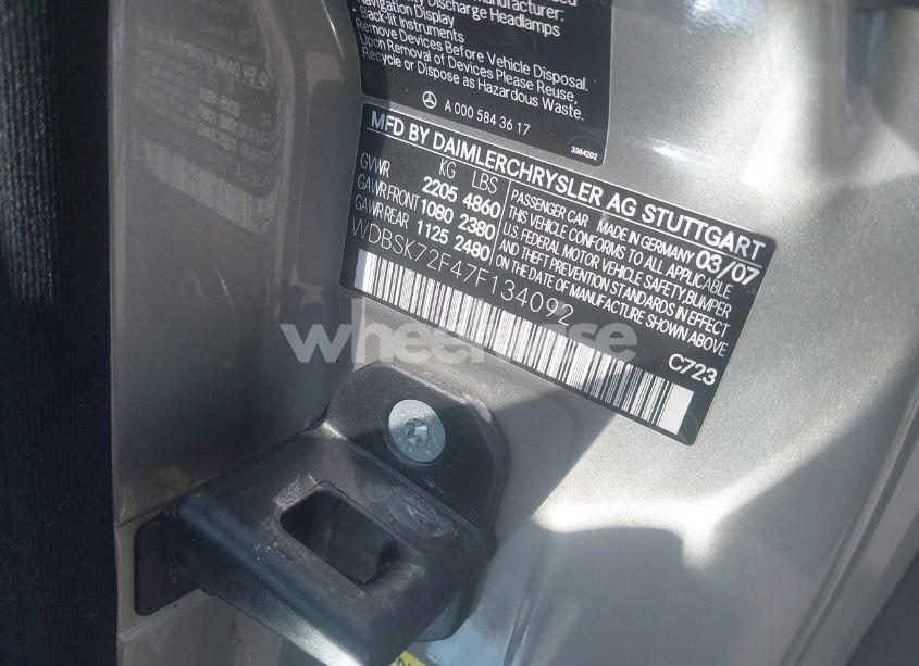 Photo 9 of 2007 Mercedes-benz Sl 55 AMG (VIN WDBSK72F47F134092)