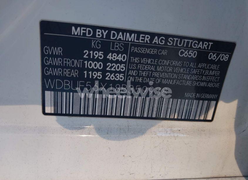Photo 9 of 2008 Mercedes-benz E 350 (VIN WDBUF56X18B359938)