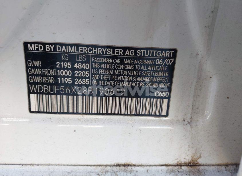 Photo 9 of 2008 Mercedes-benz E 350 (VIN WDBUF56X28B190612)