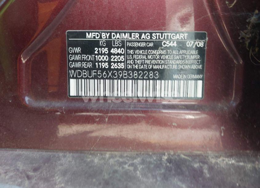 Photo 9 of 2009 Mercedes-benz E 350 (VIN WDBUF56X39B382283)