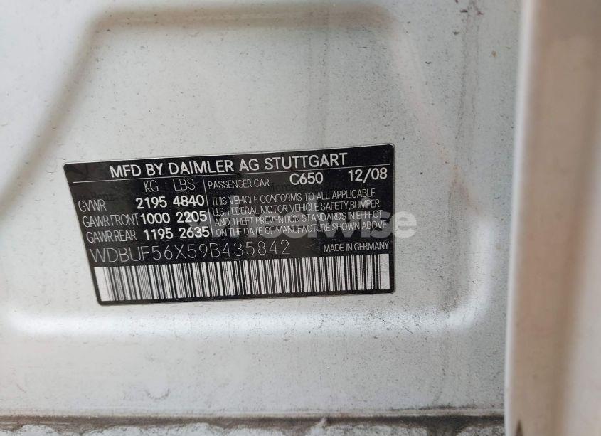 Photo 9 of 2009 Mercedes-benz E 350 (VIN WDBUF56X59B435842)