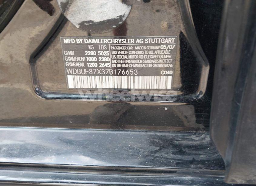 Photo 9 of 2007 Mercedes-benz E 350 4MATIC (VIN WDBUF87X37B176653)