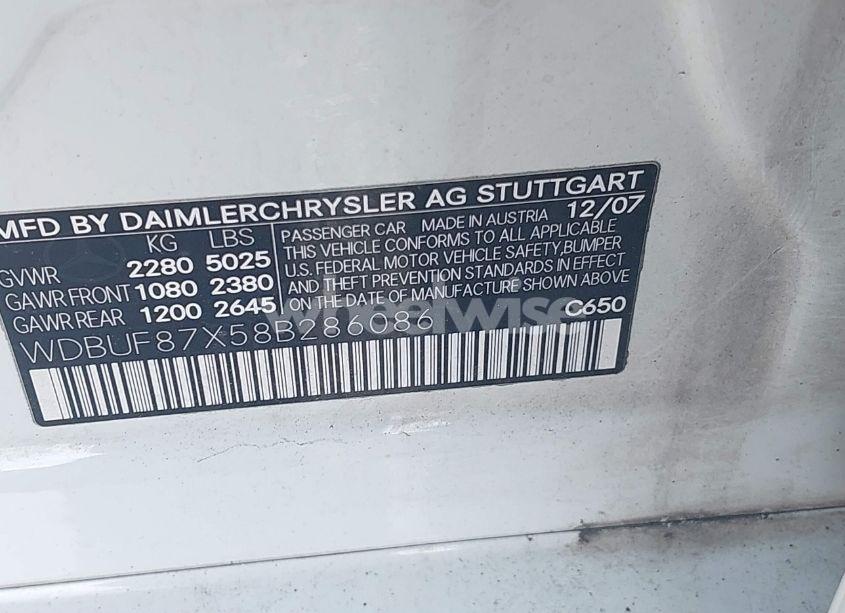 Photo 9 of 2008 Mercedes-benz E 350 4MATIC (VIN WDBUF87X58B286086)