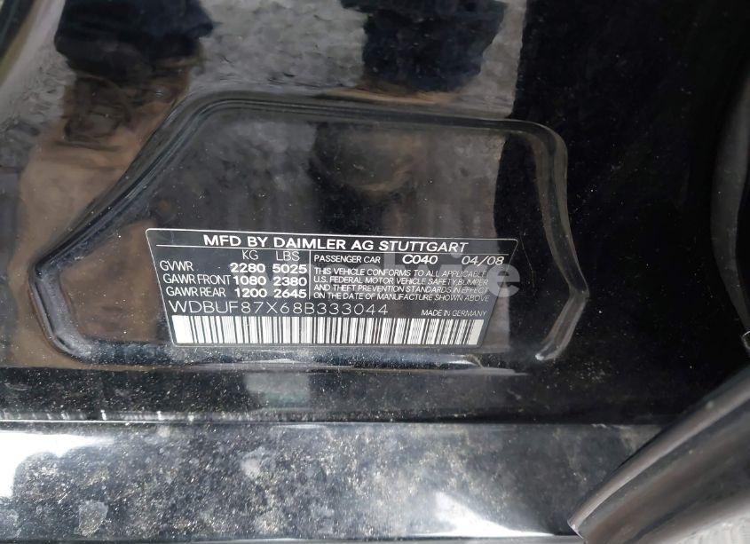 Photo 9 of 2008 Mercedes-benz E 350 4MATIC (VIN WDBUF87X68B333044)