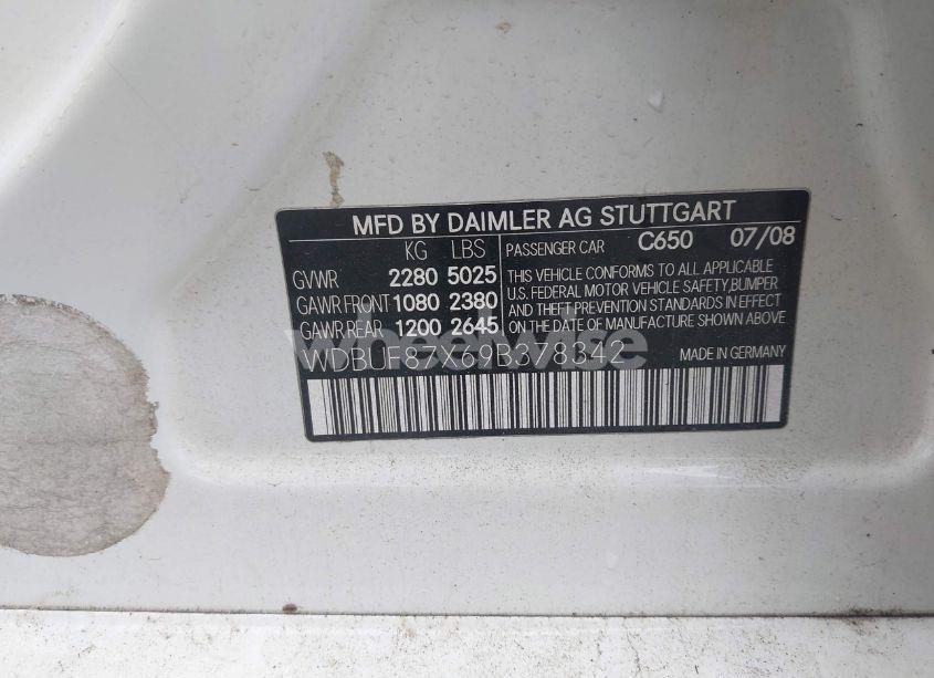 Photo 9 of 2009 Mercedes-benz E 350 4MATIC (VIN WDBUF87X69B378342)