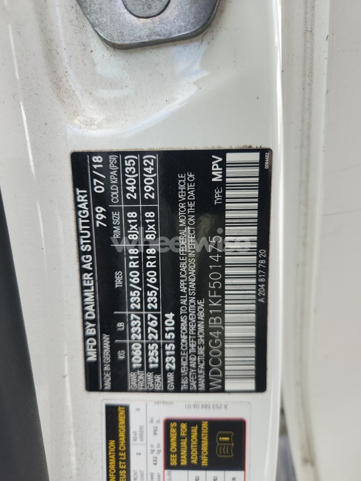 Photo 13 of 2019 MERCEDES-BENZ GLC 300 (VIN WDC0G4JB1KF501475)