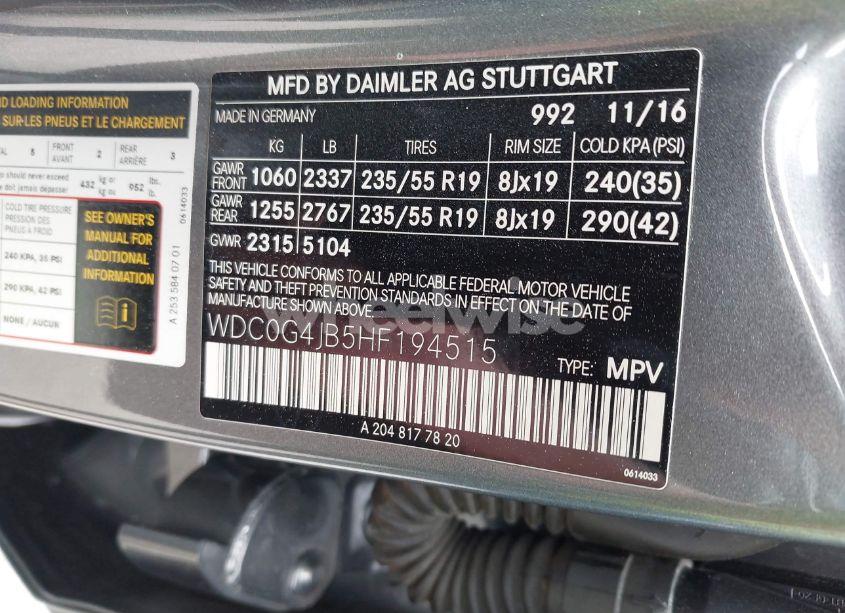 Photo 9 of 2017 Mercedes-benz Glc 300 (VIN WDC0G4JB5HF194515)
