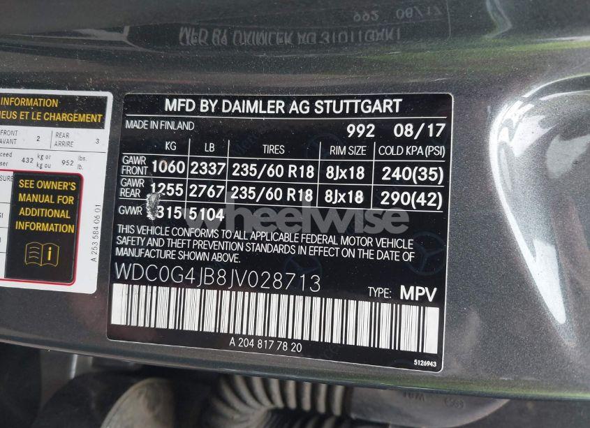 Photo 9 of 2018 Mercedes-benz Glc 300 (VIN WDC0G4JB8JV028713)