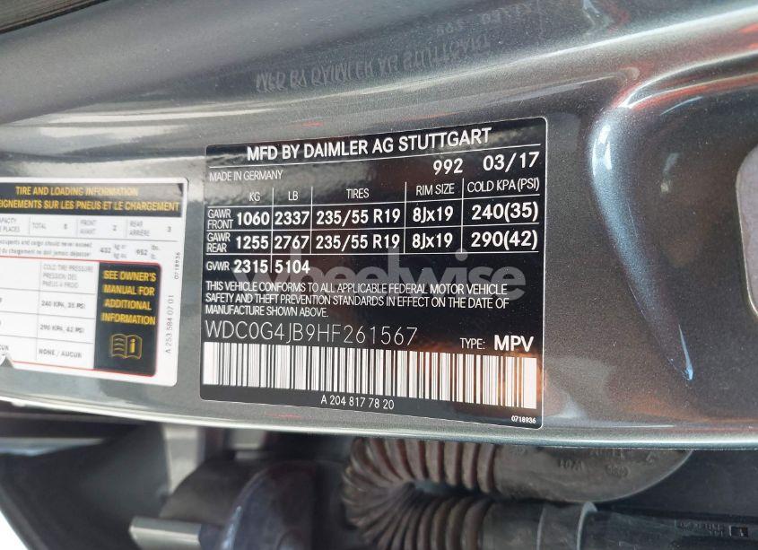 Photo 9 of 2017 Mercedes-benz Glc 300 (VIN WDC0G4JB9HF261567)