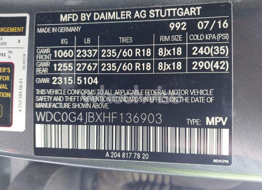 Photo 9 of 2017 Mercedes-benz Glc 300 (VIN WDC0G4JBXHF136903)