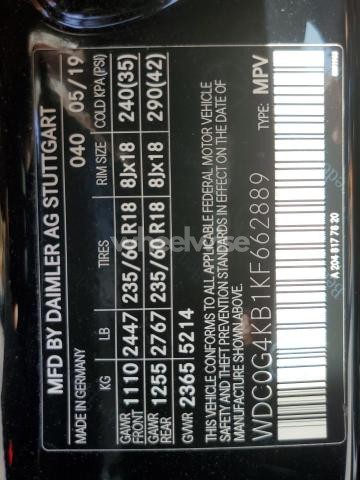 Photo 2 of 2019 MERCEDES-BENZ GLC 300 4MATIC (VIN WDC0G4KB1KF662889)