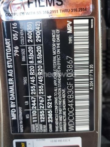 Photo 3 of 2016 MERCEDES-BENZ GLC 300 4MATIC (VIN WDC0G4KB3GF103867)