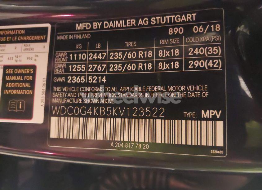 Photo 9 of 2019 Mercedes-benz Glc 300 4MATIC (VIN WDC0G4KB5KV123522)