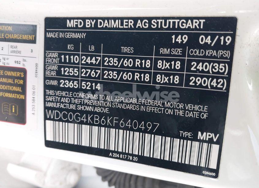 Photo 9 of 2019 Mercedes-benz Glc 300 4MATIC (VIN WDC0G4KB6KF640497)