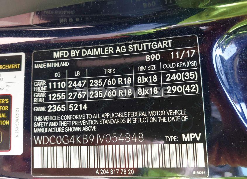 Photo 9 of 2018 Mercedes-benz Glc 300 4MATIC (VIN WDC0G4KB9JV054848)