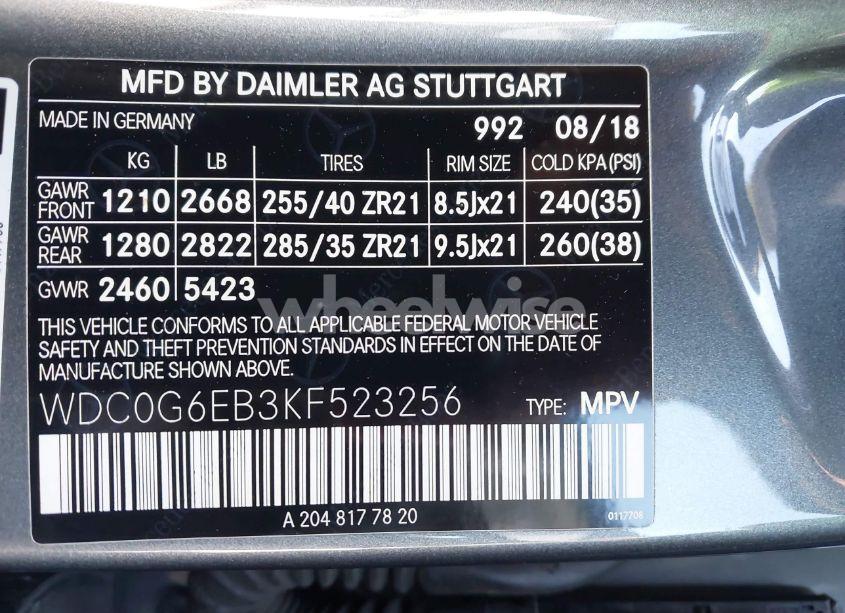 Photo 9 of 2019 Mercedes-benz Amg GLC 43 4MATIC (VIN WDC0G6EB3KF523256)