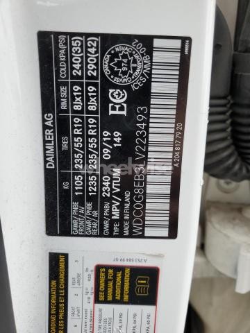 Photo 8 of 2020 MERCEDES-BENZ GLC 300 4MATIC (VIN WDC0G8EB3LV223493)