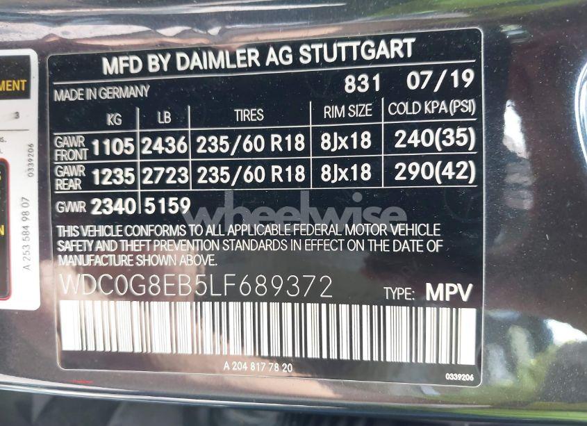 Photo 9 of 2020 Mercedes-benz Glc 300 4MATIC (VIN WDC0G8EB5LF689372)