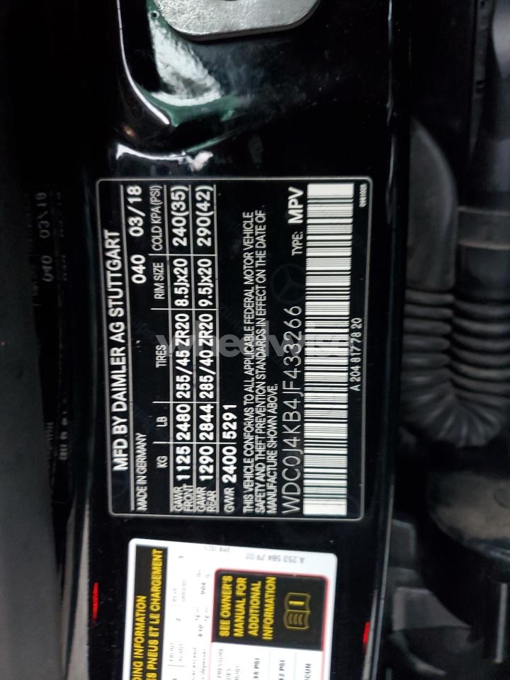 Photo 13 of 2018 MERCEDES-BENZ GLC COUPE 300 4MATIC (VIN WDC0J4KB4JF433266)