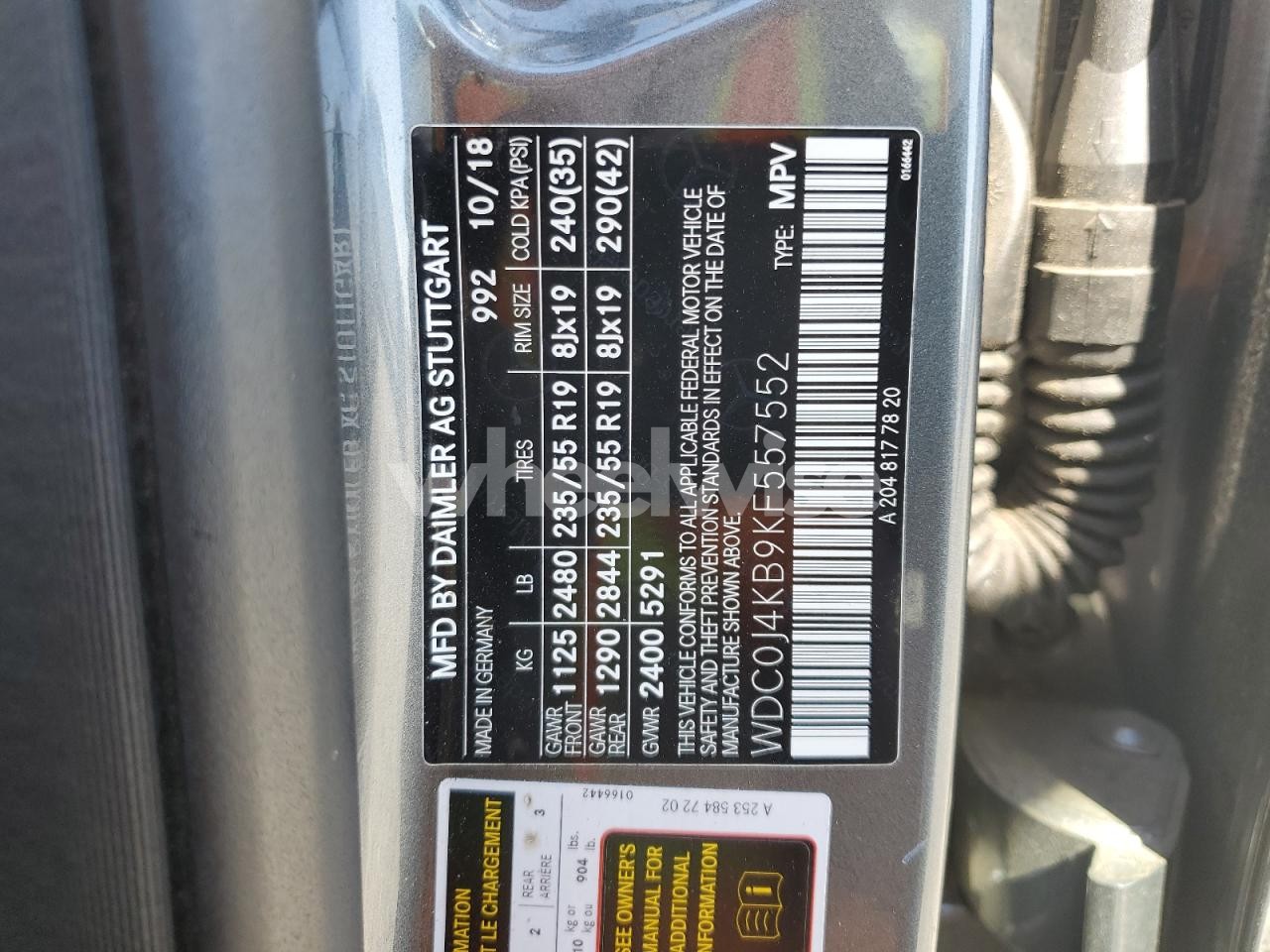 Photo 12 of 2019 MERCEDES-BENZ GLC COUPE 300 4MATIC (VIN WDC0J4KB9KF557552)