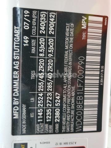 Photo 9 of 2020 MERCEDES-BENZ GLC COUPE 300 4MATIC (VIN WDC0J8EB1LF700790)