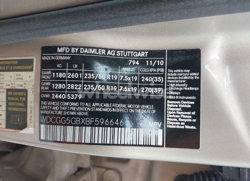 Photo 9 of 2011 Mercedes-benz Glk 350 (VIN WDCGG5GBXBF596646)