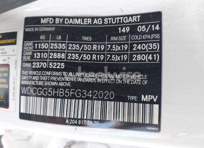 Photo 9 of 2015 Mercedes-benz Glk 350 (VIN WDCGG5HB5FG342020)