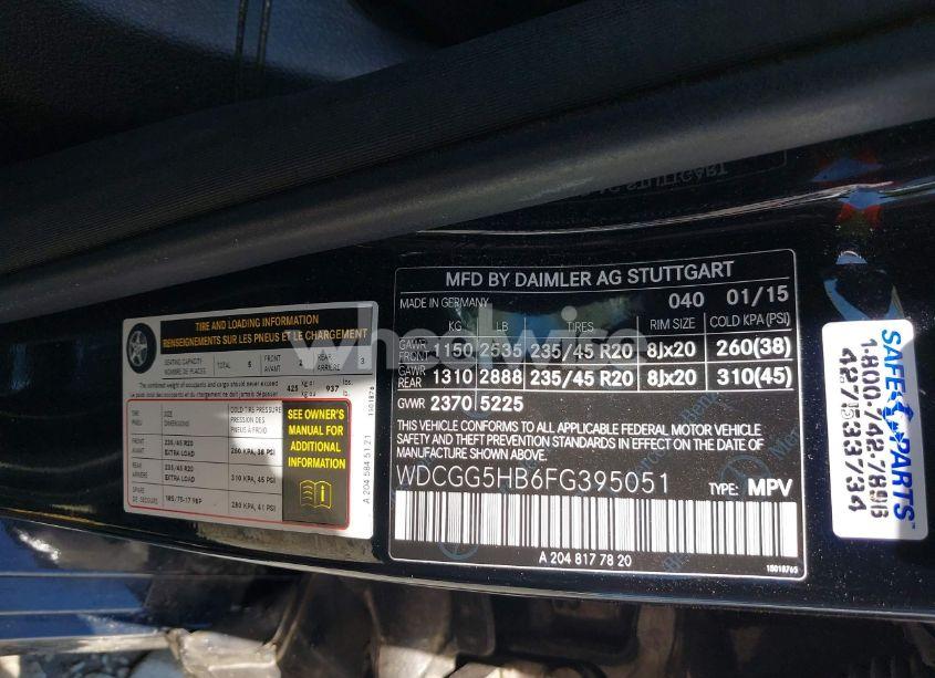 Photo 9 of 2015 Mercedes-benz Glk 350 (VIN WDCGG5HB6FG395051)